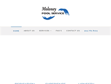 Tablet Screenshot of moloneypoolservice.com